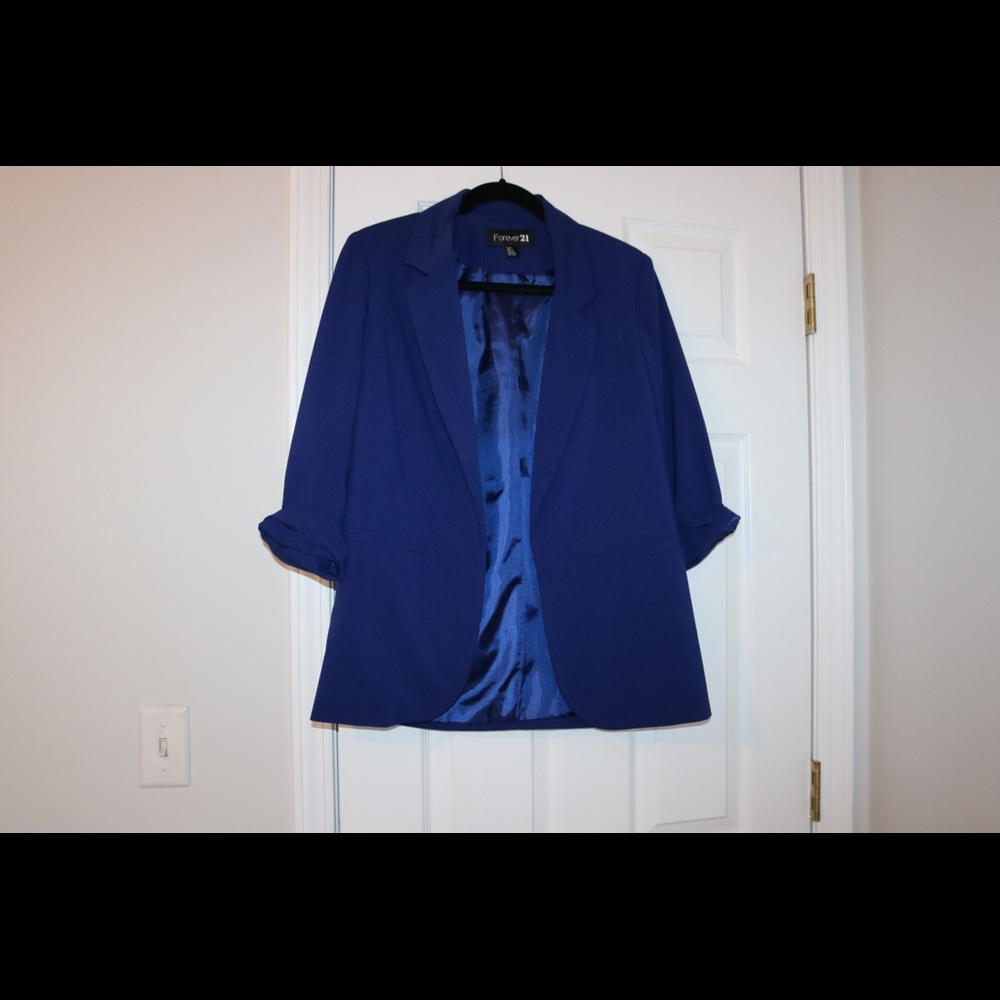 Forever 21 Blue Blazer Size:Medium